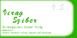 virag sziber business card